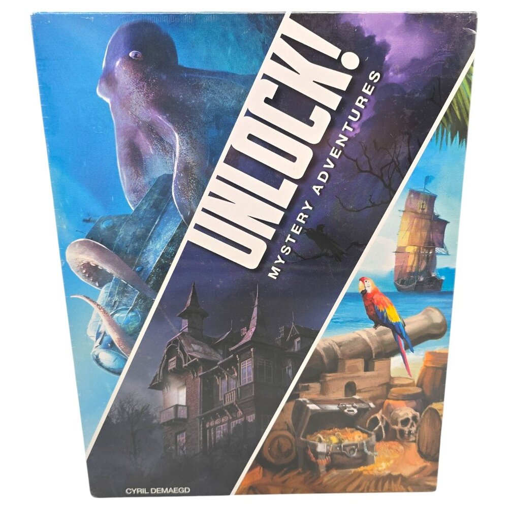 New Unlock! Mystery Adventures Escape Room Cooperative Card Games Space Cowboys
